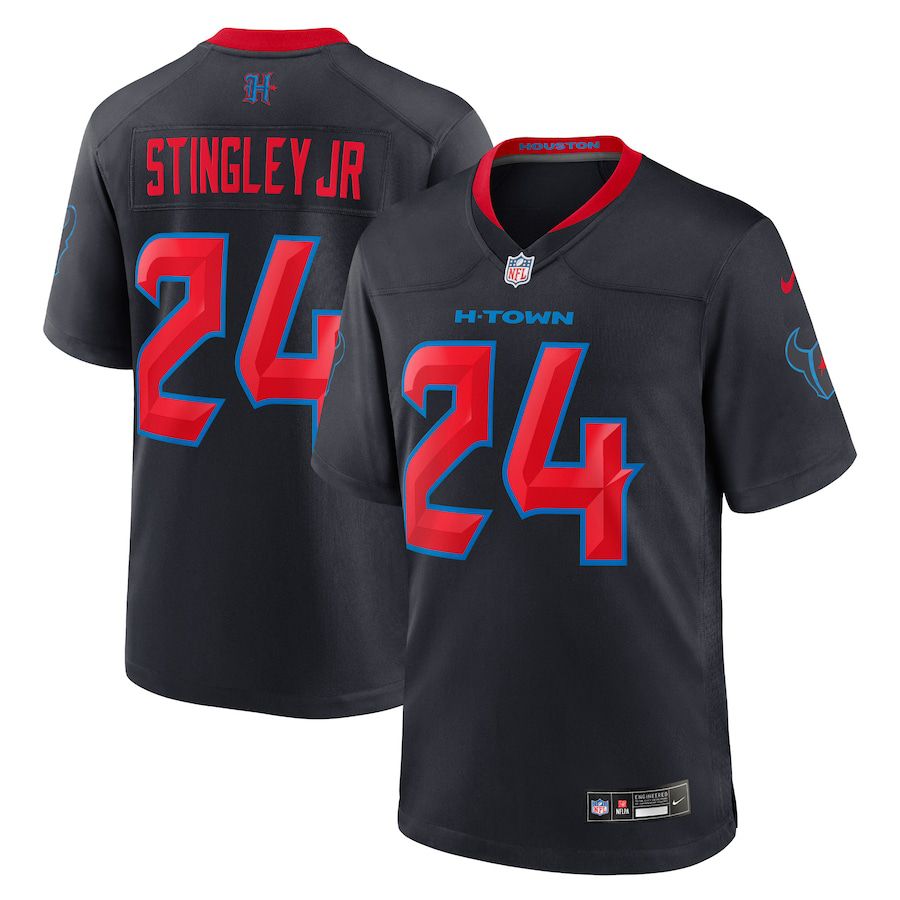 Men Houston Texans #24 Derek Stingley Jr. Nike Navy 2nd Alternate Game NFL Jersey